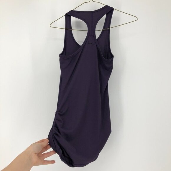 Karma plum purple ruched sides workout tank top small - Picture 2 of 12
